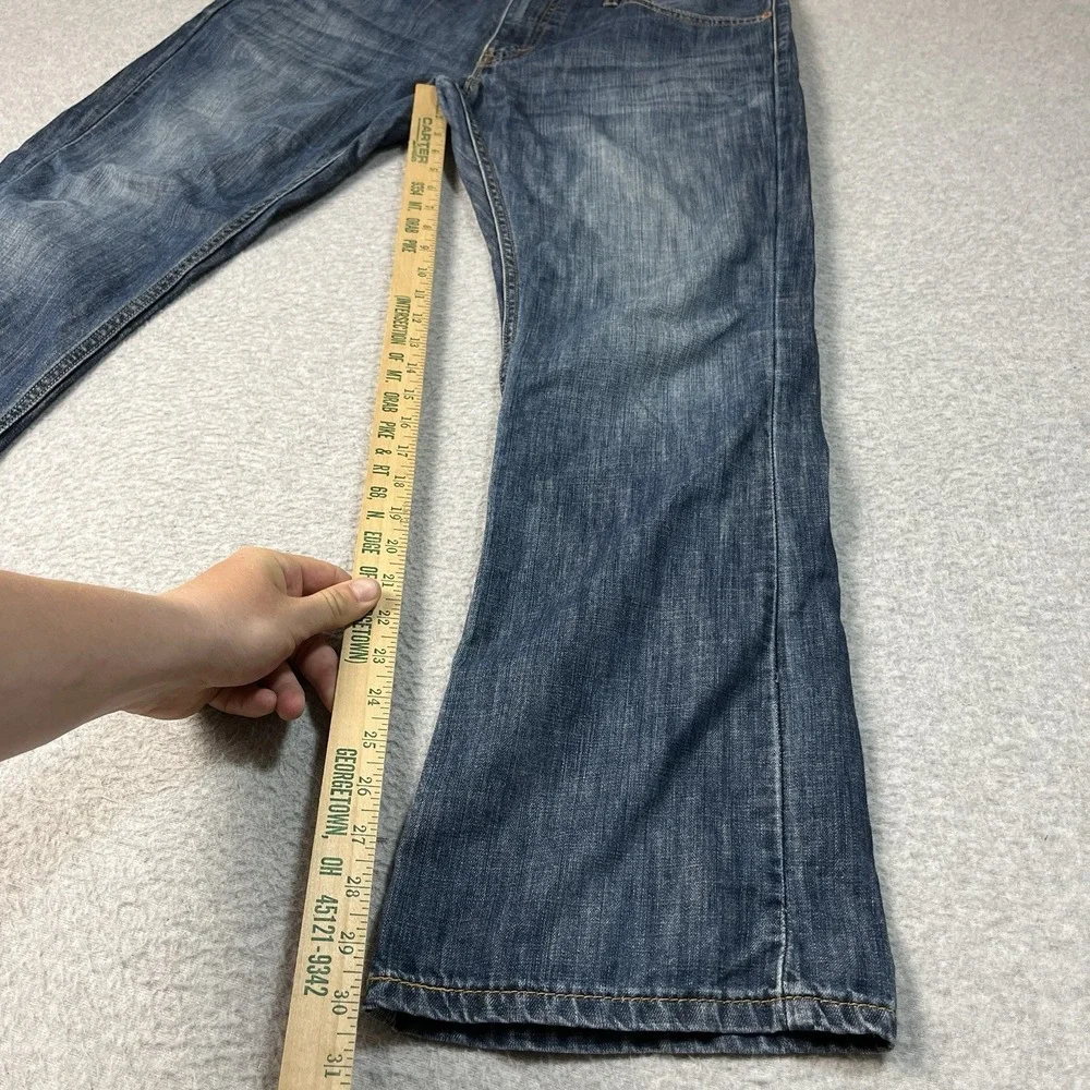 Levis Jeans Mens 34x30 (Fit 36x30) Blue 527 Bootcut Western Cowboy Denim Medium